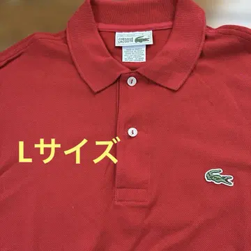 LACOSTE 레드 피케 셔츠 반팔 L 사이즈
