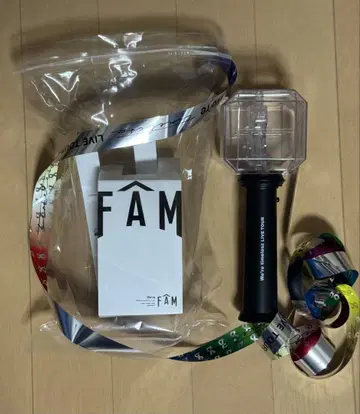 은색 테이프 덤 포함 timelesz 타임레스 FAM 응원봉 2025