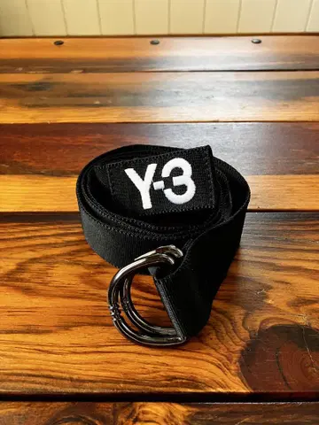 Y-3 블랙 나일론 벨트 D링