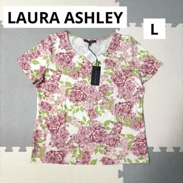 [새상품] LAURA ASHLEY 로라 애슐리 플라워 프린트 반팔 상의