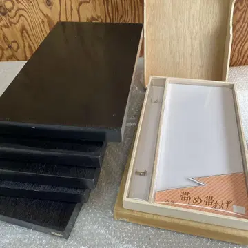 오비 조임끈 오비 장식, 나무 상자 빈 상자 7개