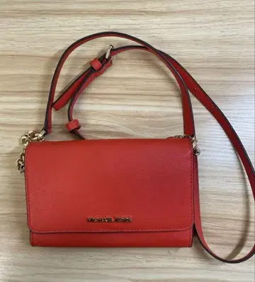 MICHAEL KORS 레드 숄더백