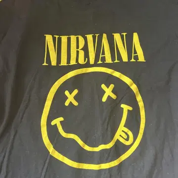 NIRVANA 닐바나 롱T 셔츠 블랙 XL