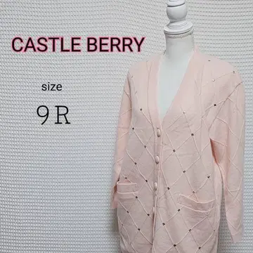 CASTLE BERRY 반짝반짝 스팽글 핑크 가디건 9R