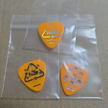 hide 기타 피크 오렌지 3개 세트