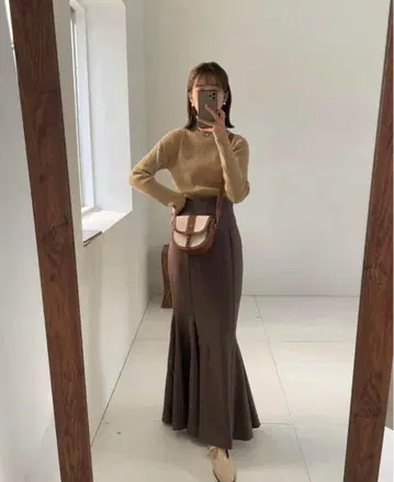 Eaphi asymmetry belt mermaid skirt