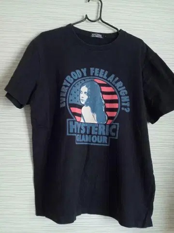 HYSTERIC GLAMOUR 블랙 티셔츠 L 사이즈