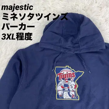 majestic 미네소타 트윈스 후드티 네이비 3XL MLB
