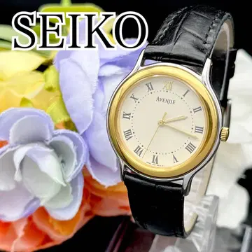 작동 손목시계 SEIKO 세이코 라운드 새 벨트 골드 J37