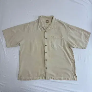 TOMMY BAHAMA 반팔 셔츠 베이지 실크