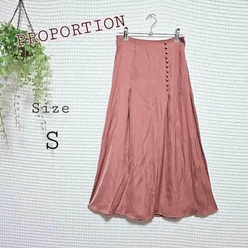 PROPORTION 핑크 플레어 스커트 S