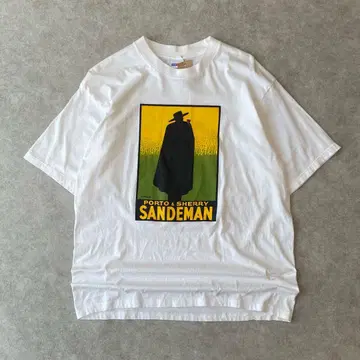 00s SANDEMAN 와인 기업 로고 티셔츠 빈티지 구제 의류