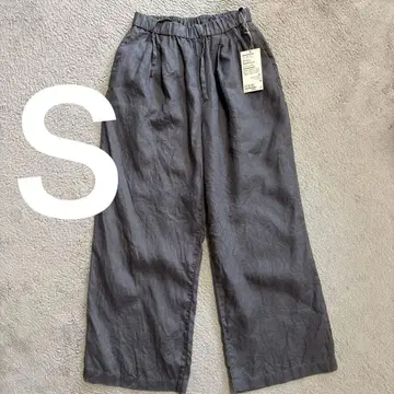 무인양품 MUJI 이지 와이드 팬츠 S 차콜 그레이