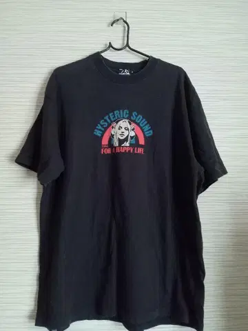 HYSTERIC GLAMOUR M 블랙 티셔츠