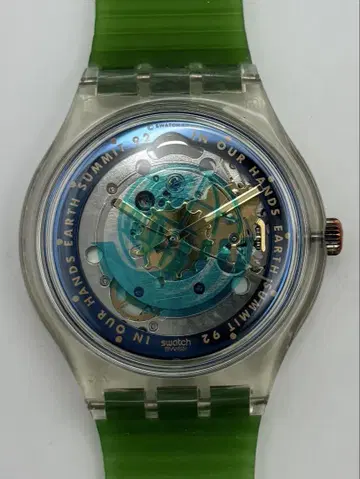 미사용품 ] Swatch 스와치 어스 서미트 '92 오토매틱 손목시계