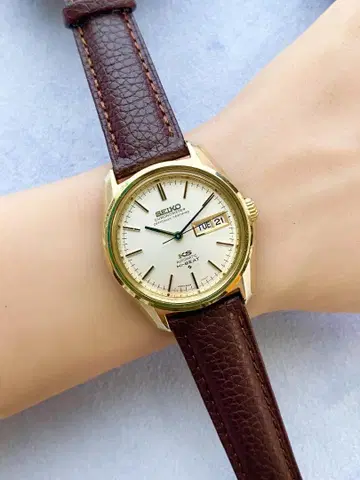 OH 완료 1971년 9월 제조 56계열 킹 세이코 크로노미터 금장 AT