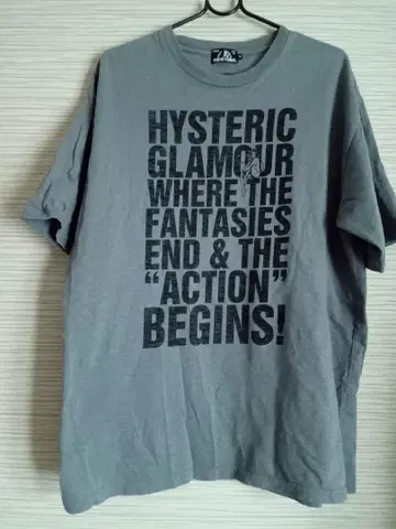 HYSTERIC GLAMOUR 티셔츠 M 사이즈 그레이