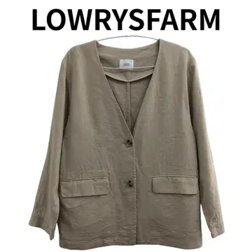 LOWRYS FARM 베이지 긴팔 겉옷 오피스 내추럴 가을옷