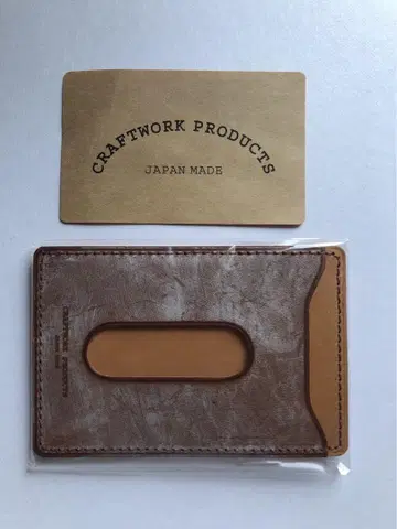 [미사용 새상품] CRAFTWORK PRODUCTS 가죽 카드 케이스