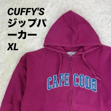 CUFFY'S CAPECOD 지퍼 후드티 핑크 XL / 2XL 카피