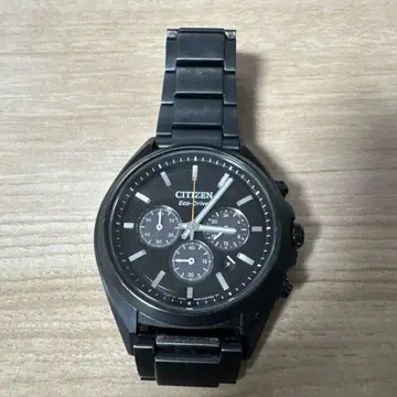 CITIZEN ATESSA 블랙 티타늄 손목시계 CA3494-54E