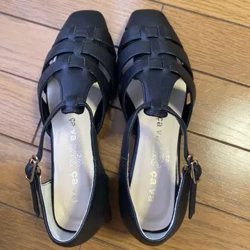 샌들 블랙 22.5 cava cava 새상품