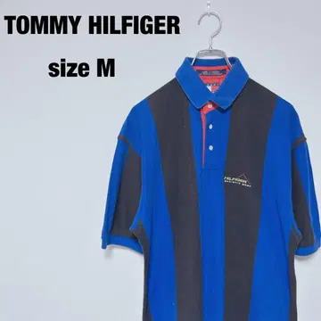 TOMMY HILFIGER 피케 셔츠 M 스트라이프