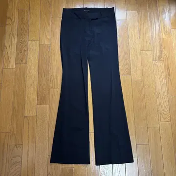 RESTIR 블랙 플레어 팬츠 슬림핏