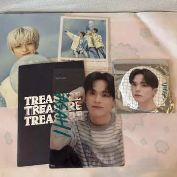 TREASURE 아사히 묶음 판매 팝업 캔뱃지 클리어 카드