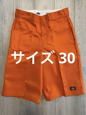 Dickies 오렌지 하프 팬츠