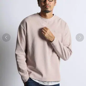 더퍼 피그먼트 가공 분또 소재 롱 슬리브 T셔츠 M