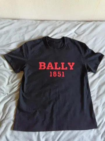 BALLY 1851 로고 블랙 티셔츠