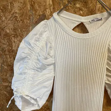 AE8718 ZARA 자라 롱 원피스 화이트 여성용