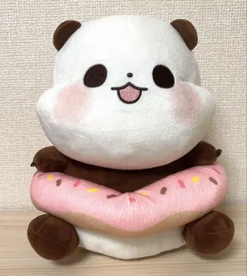 유루린 판다 도넛 튜브 봉제 인형 BIG