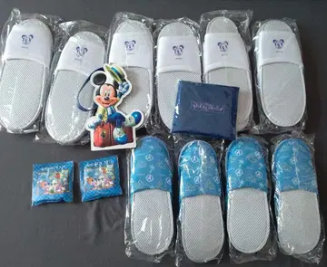 디즈니 앰버서더 에코백 슬리퍼 어메니티 키트 세트
