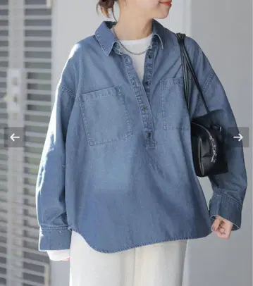 저널 스탠다드 리룸 데님 풀오버 셔츠 / 인디고