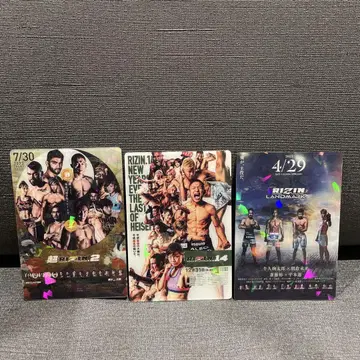 RIZIN 포테토 스틱 포스터 카드 컬렉션