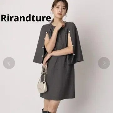 [ 새상품급 ] Rirandture 케이프 슬리브 트위드 원피스
