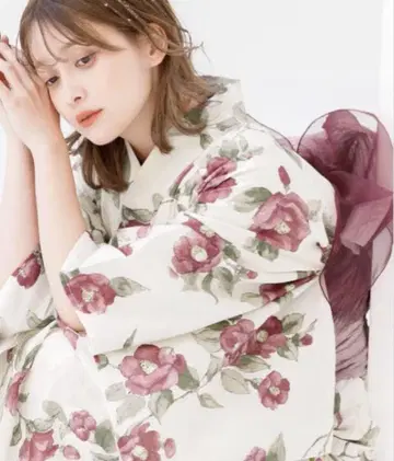 Dita 디타 성인 유카타, 은은한 사랑 동백 축제 불꽃놀이 기모노