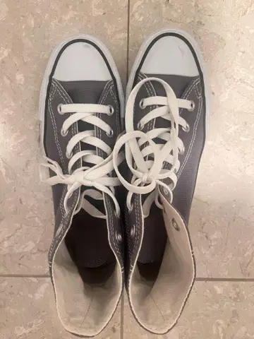 CONVERSE ALL STAR 그레이 하이컷 스니커즈