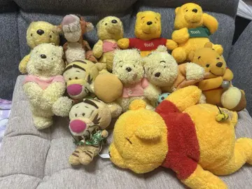 푸우 티거 봉제 인형 12점 레트로