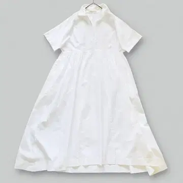 2023SS 누키테파 POPLIN EMB SLEEVE DRESS 자수