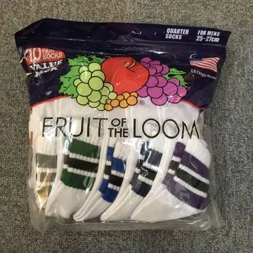 미사용 새상품 FRUIT OF THE LOOM 삭스 양말 10매 세트