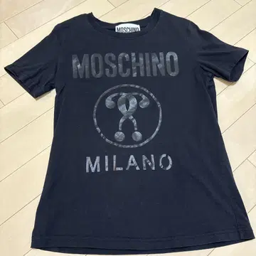 MOSCHINO 블랙 로고 티셔츠