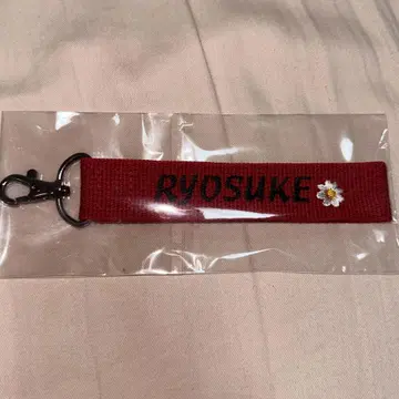 야마다 료스케 RYOSUKE 자수 빨간색 스트랩