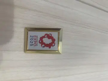 EXPO 2025 핀 배지 골드 프레임