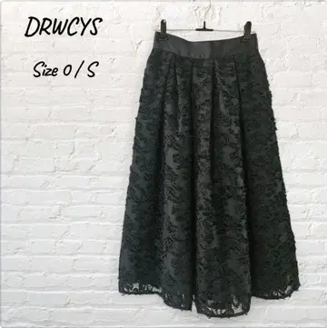 [ 새상품급 ] DRWCYS 드 프린지 자카드 스커트 블랙 0 / S