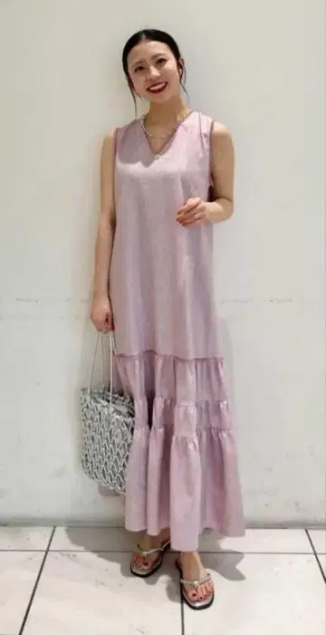 EMMEL REFINES EM 프린지 티어드 원피스