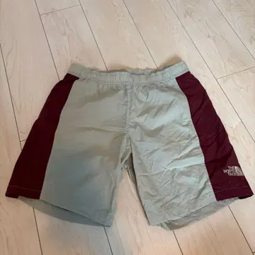 THE NORTH FACE 숏팬츠 베이지/와인 레드