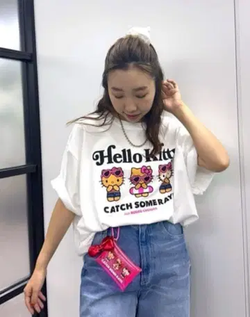 로데오 크라운 키티 T셔츠 바캉스 키티 일광화상 키티 산리오